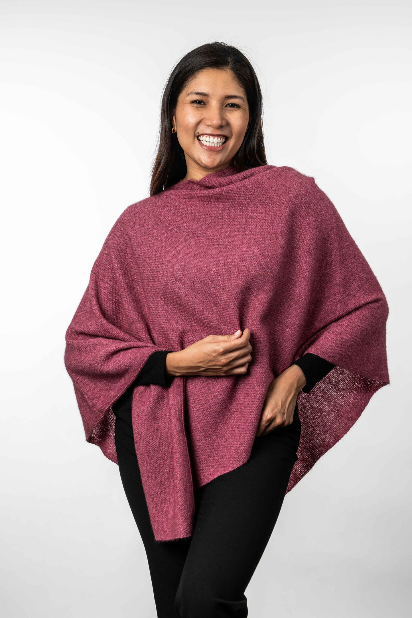 Merino Possum Two Way Poncho - KO798