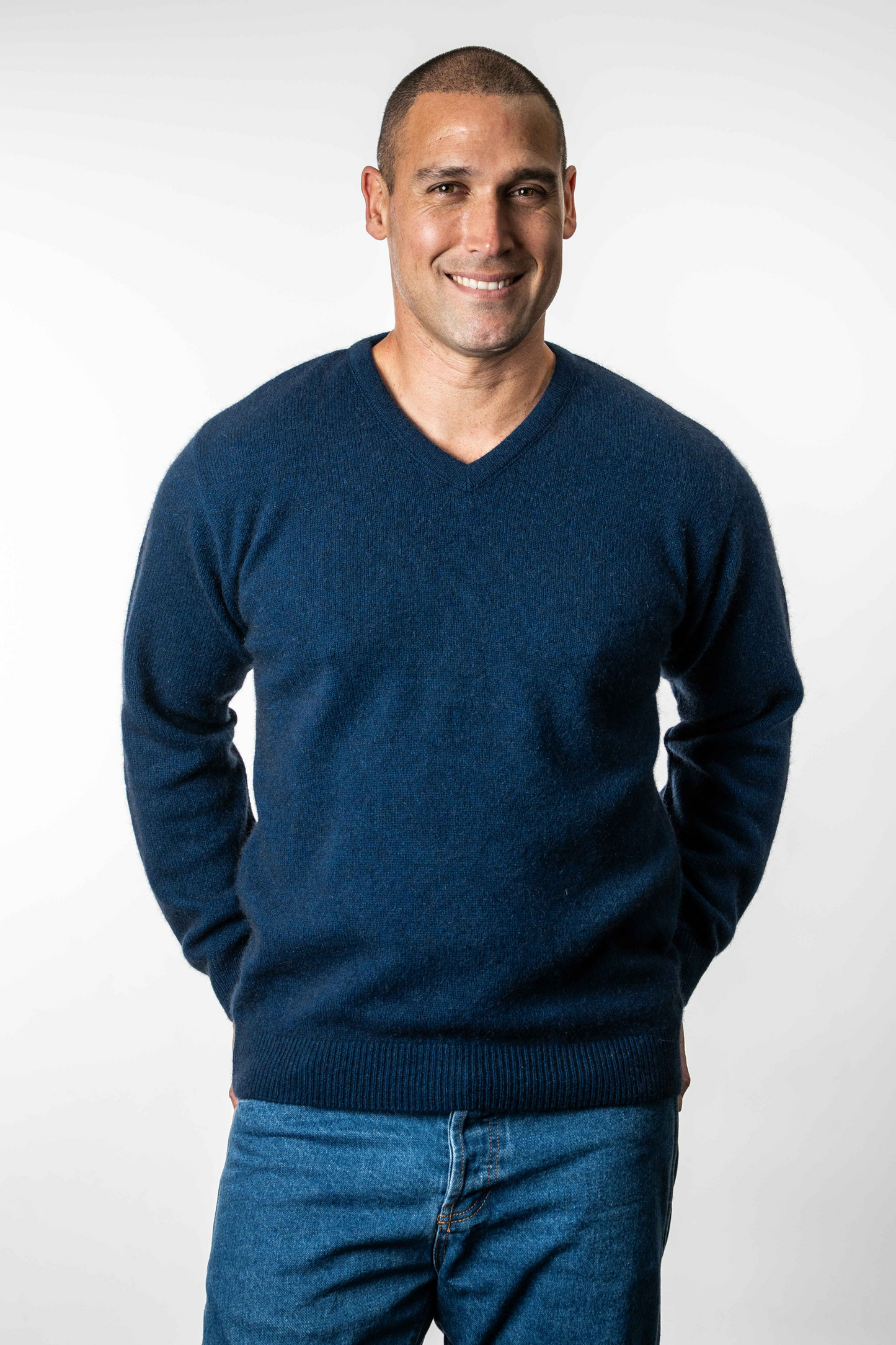 Merino Possum V Neck Jumper - KO841