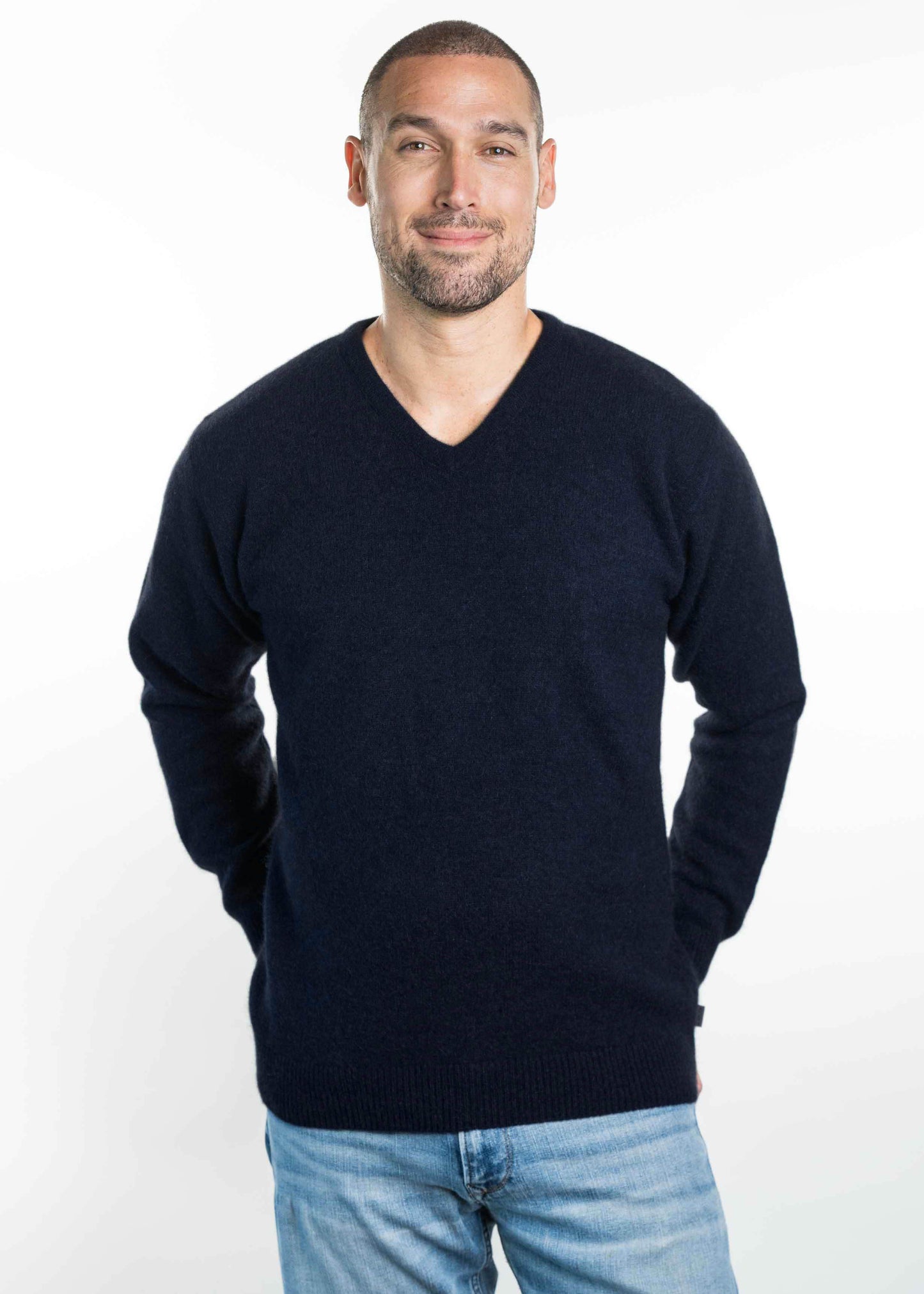 Merino Possum V Neck Jumper - KO841
