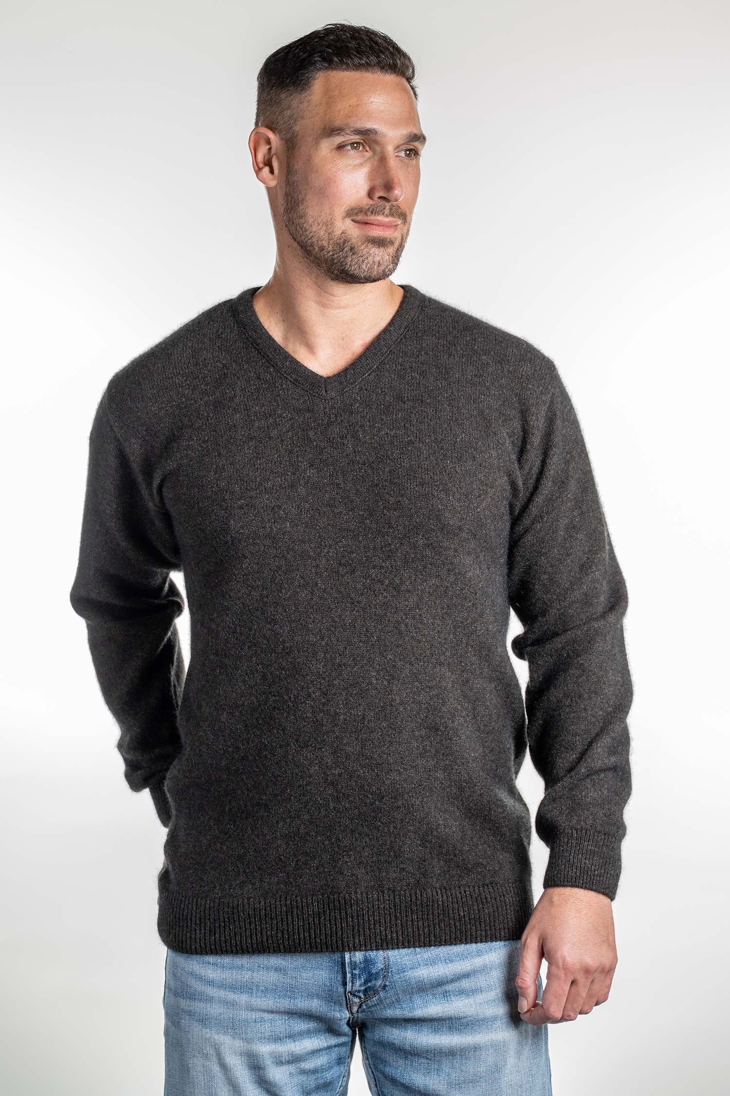 Merino Possum V Neck Jumper - KO841