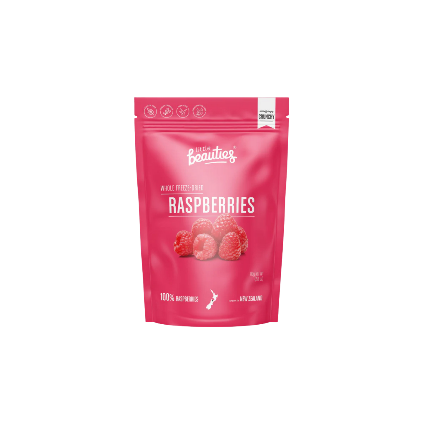 Little Beauties Crunchy Whole Raspberries - 20g