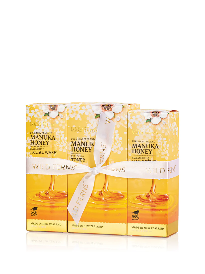 Wild Ferns Manuka Honey 1,2,3 Facial Set