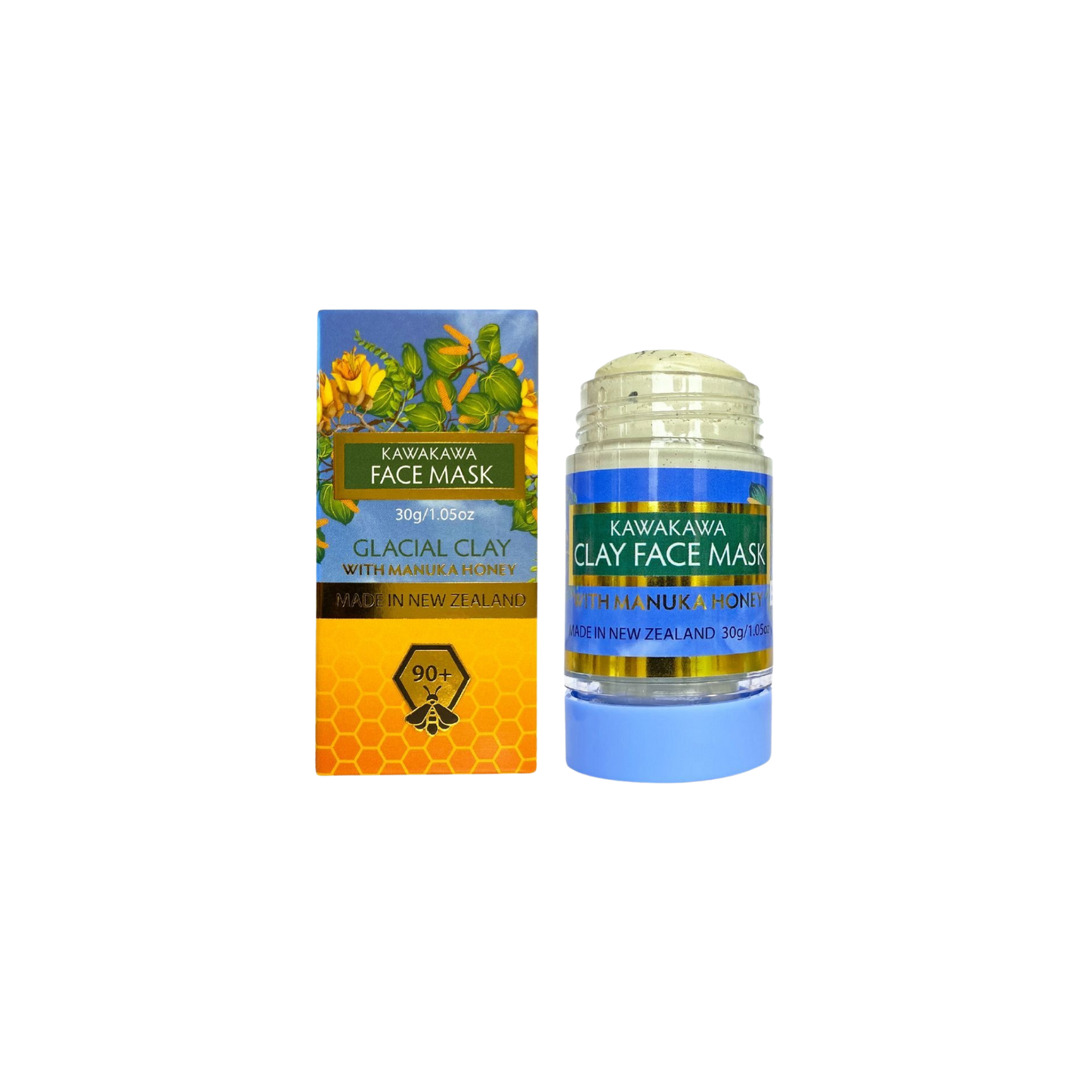 The Natural Land Kawakawa clay face mask