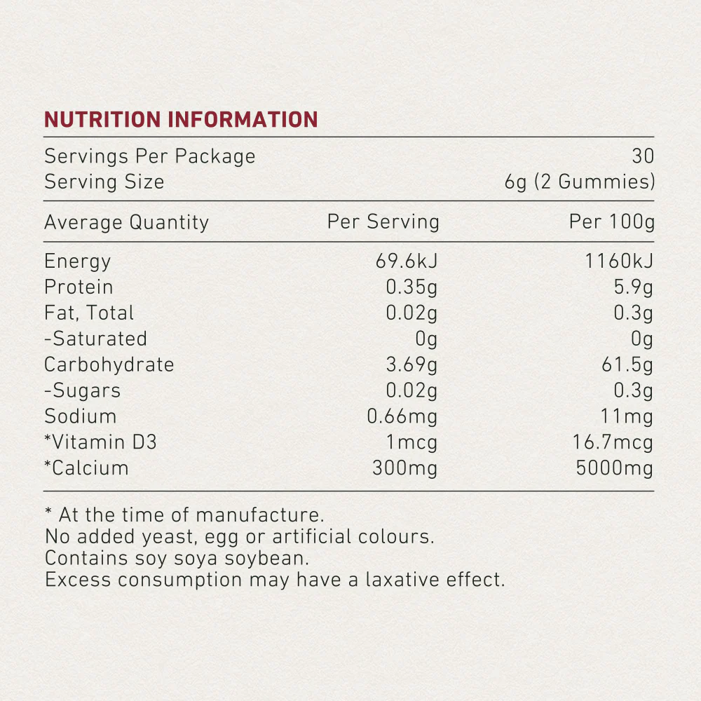 Unichi Calcium Vitamin D3 Gummy 60s (2027.07)