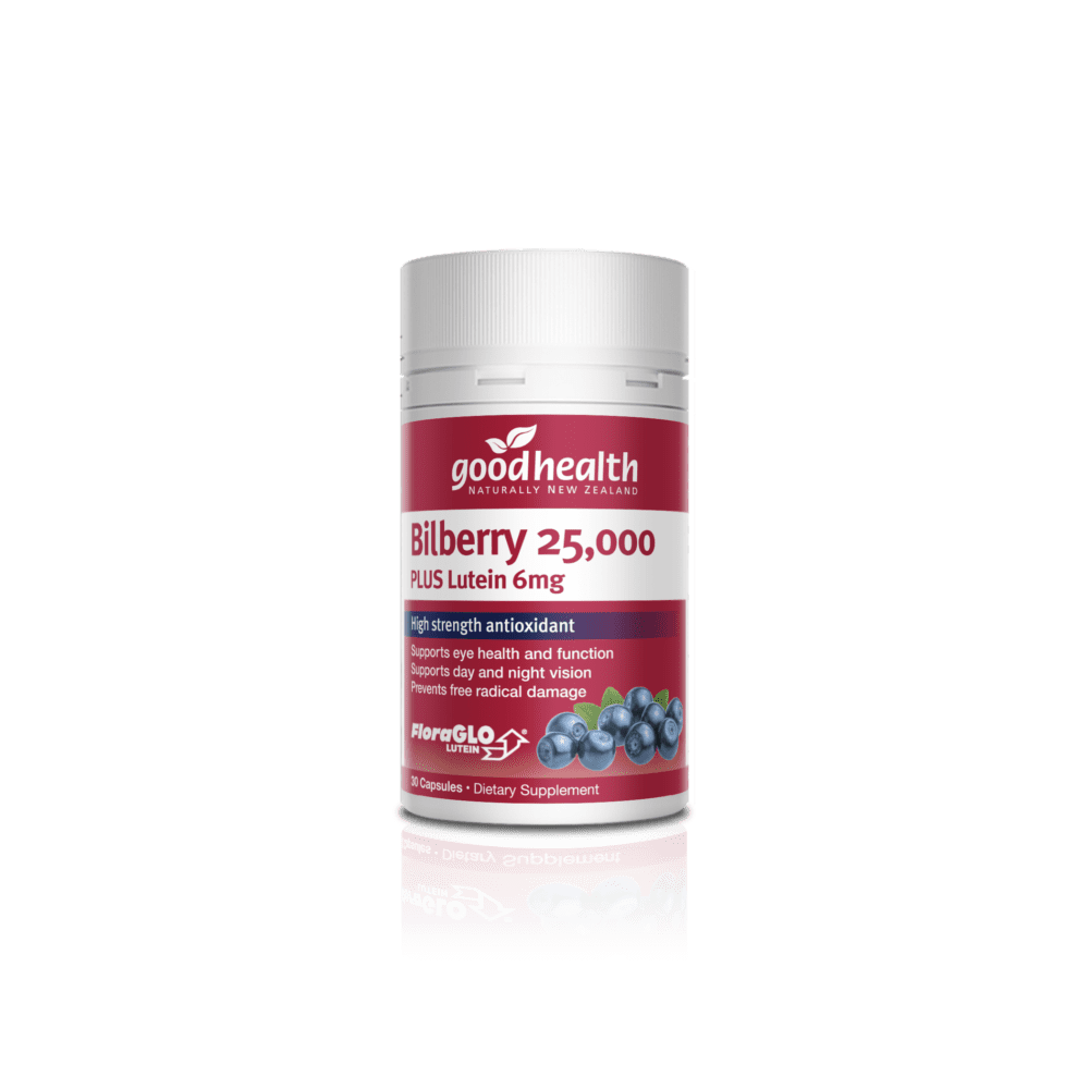 Good Health Bilberry 25000 plus Lutein 6mg, 60's