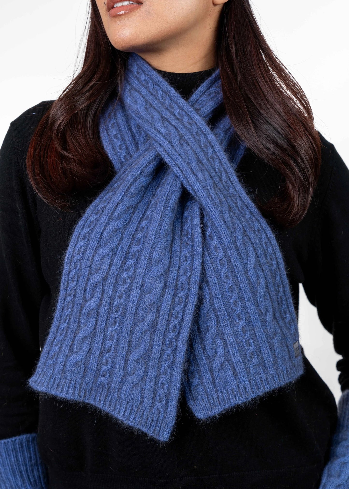 Merino Possum Cable Scarf - KO132