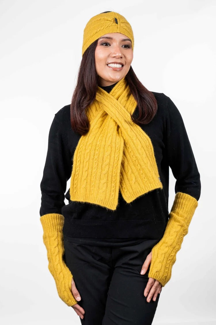 Merino Possum Cable Scarf - KO132