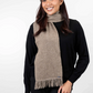 Merino Possum Scarf With Fringe - KO114