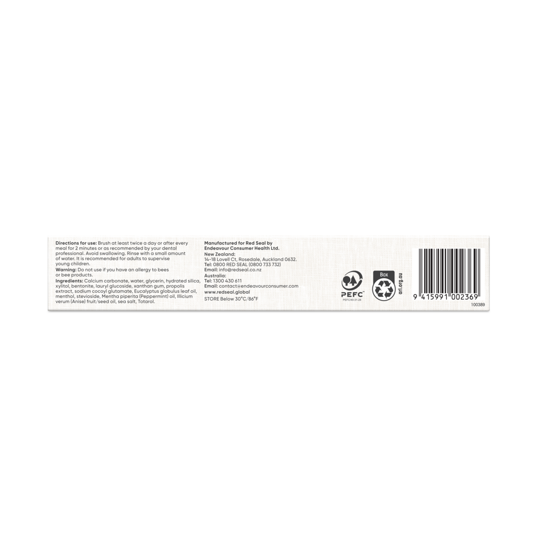 Red Seal Propolis Classic Propolis Toothpaste 100g