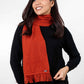 Merino Possum Scarf With Fringe - KO114