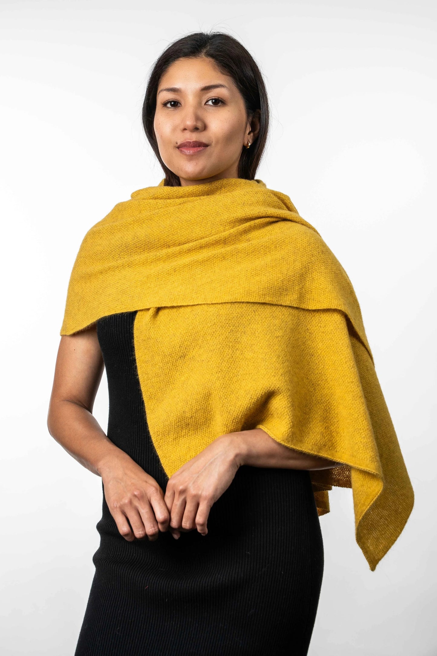 Merino Possum Moss Stitch Wrap - KO518