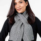 Merino Possum Cable Scarf - KO132