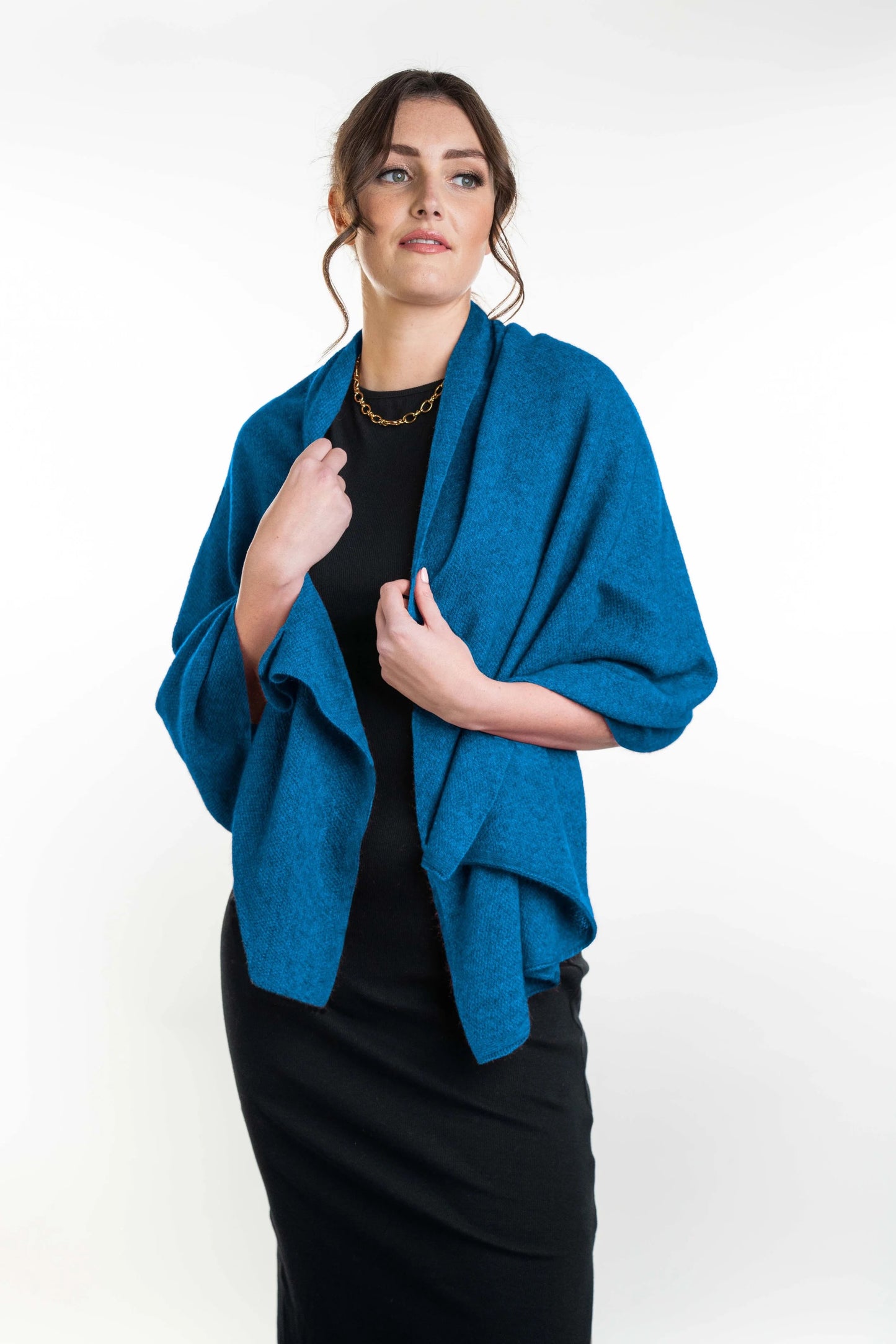 Merino Possum Moss Stitch Wrap - KO518